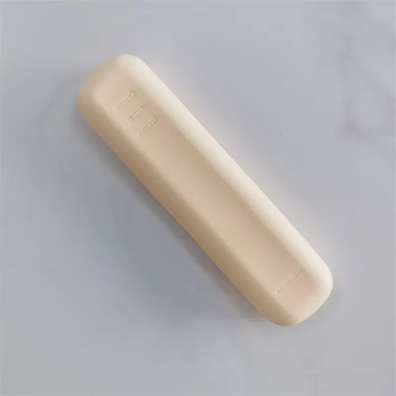 Travel Makeup Brush Holder Silicone Cosmetic Brushes Bag Makeup Sponge Case Portable Waterproof Makeup Tools for Women Girls