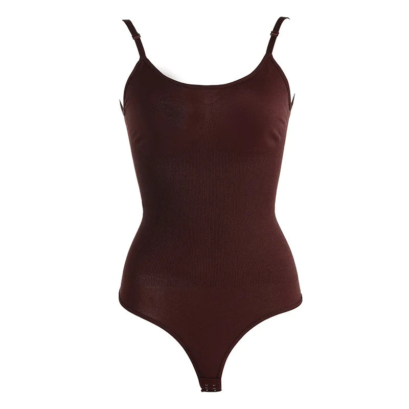 Women Full Body High Elastic Bodysuit Shapewear Seamless Smoothing Tummy Control Waist Trainer Underwear Thong Shaper