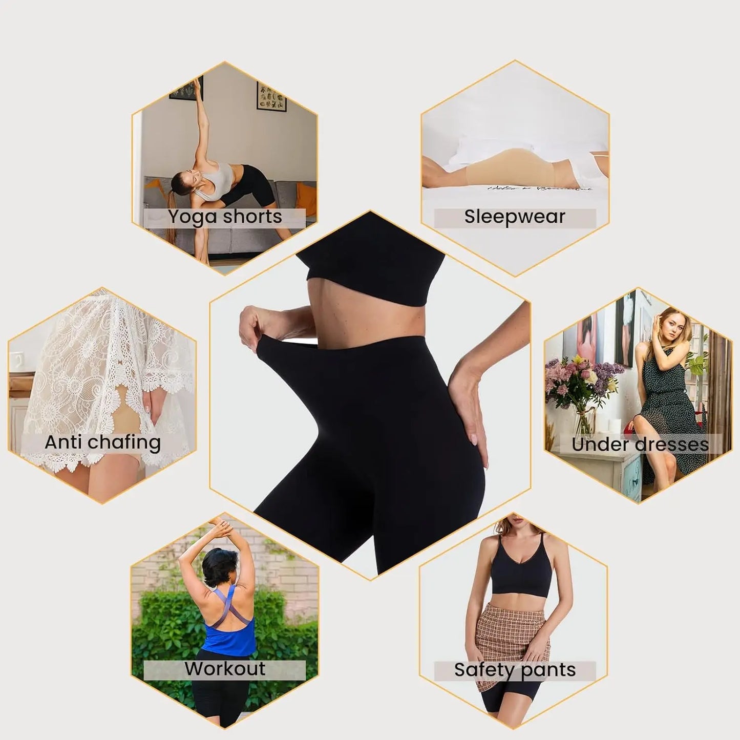 Seamless Shaping Boyshorts Panties for Women Slip Shorts under Dress Shapewear Shorts Tummy Control Underwear
