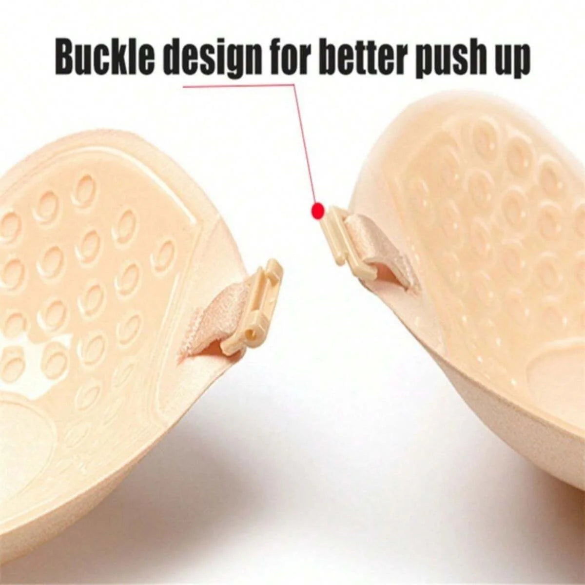 1Pair Women Invisible Underwear Nubra Breast Patch Tow-Color Hypoallergenic Mango Cup Bra Silicone Non-Falling off Thin