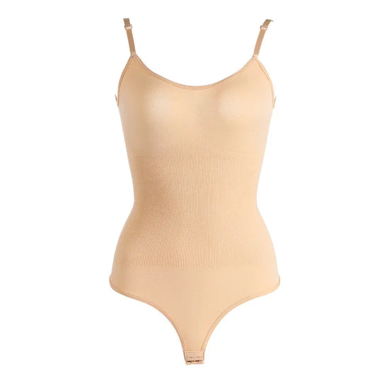 Women Full Body High Elastic Bodysuit Shapewear Seamless Smoothing Tummy Control Waist Trainer Underwear Thong Shaper